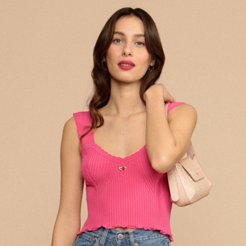 Rouje Pink Gianni Knit Tank - 38